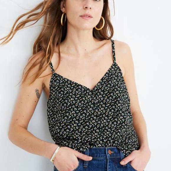 Madewell Tops - Madewell Button-Down Cami in Playground Posies 2